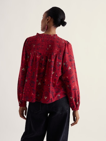 Camicia da donna 'Robins Perch' di Seasalt Cornwall in rosso