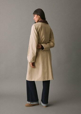 MANGO TEEN Between-Seasons Coat 'Carct2' in Beige