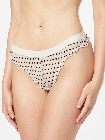River Island Thong 'DOBBY' in Beige: front