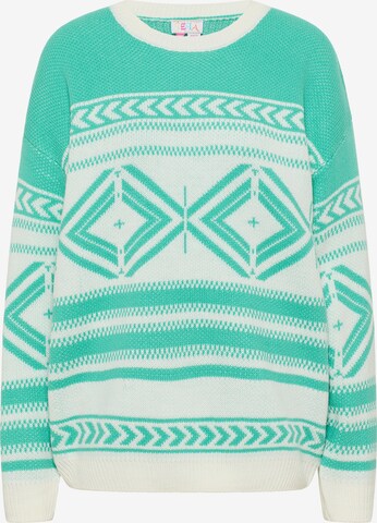 Pull-over IZIA en vert : devant