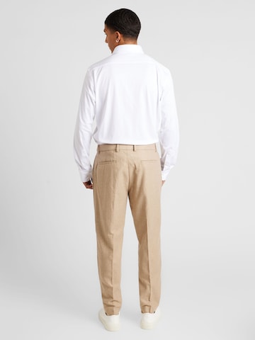 Regular Pantalon à pince TOPMAN en beige