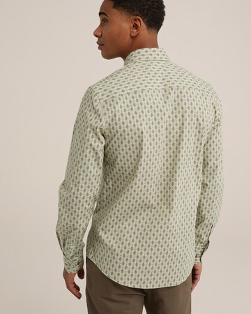 WE Fashion Slim fit Overhemd in Groen