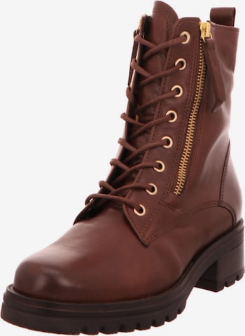 GABOR Lace-Up Ankle Boots in Brown: front