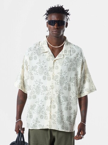 Camicia 'Visalia' di VAMOS CLO in beige: frontale