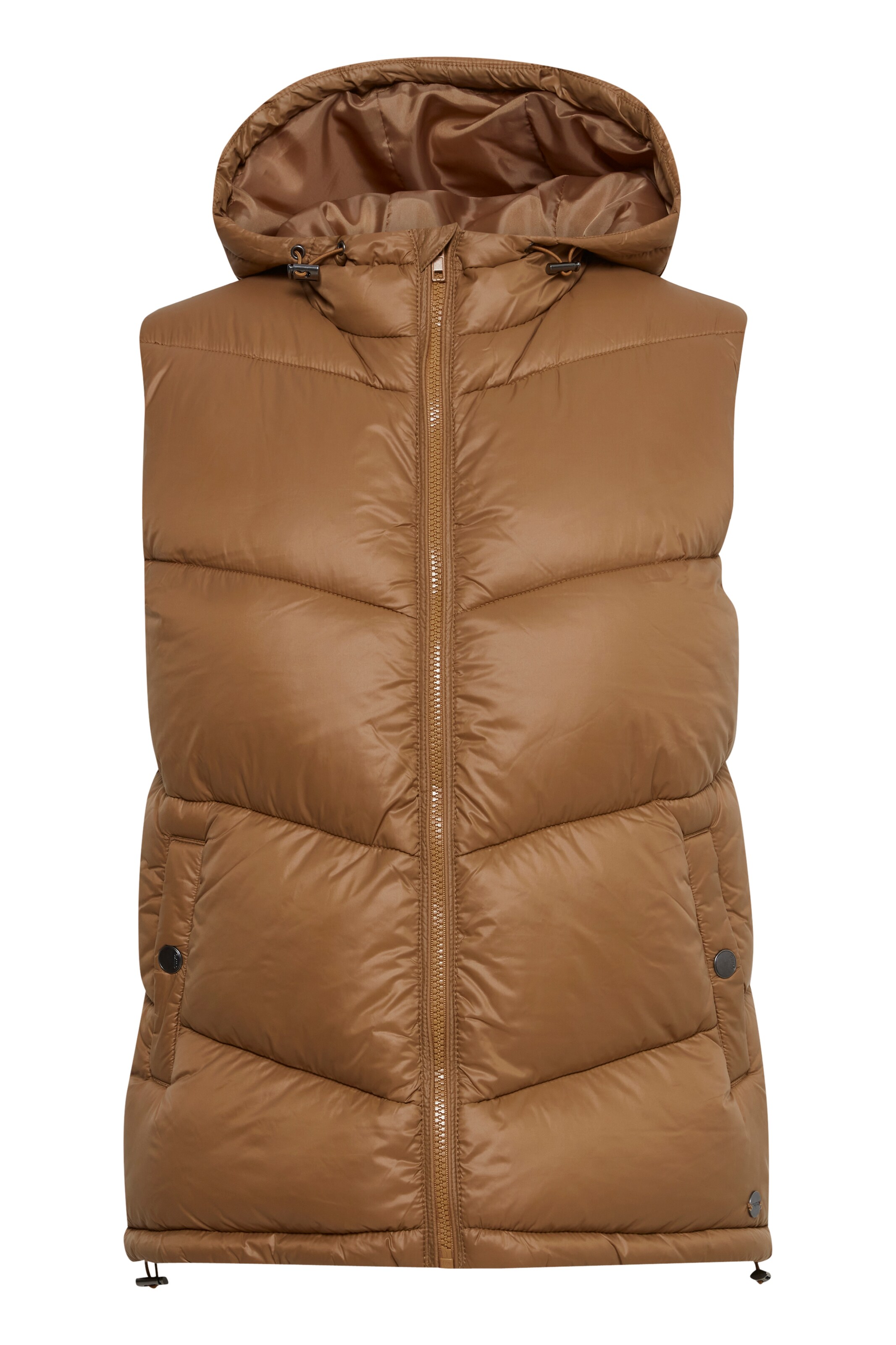 Gilet 'TABITA' di Oxmo in marrone: frontale