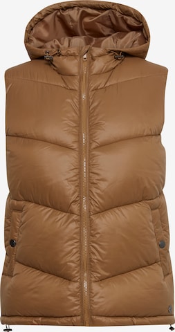 Oxmo Vest 'TABITA' in Brown: front