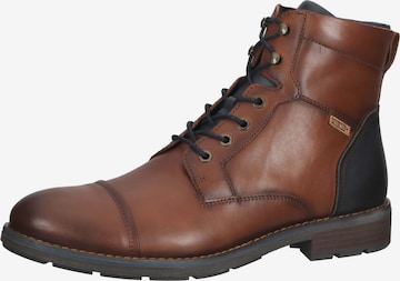 PIKOLINOS Lace-Up Boots in Brown: front