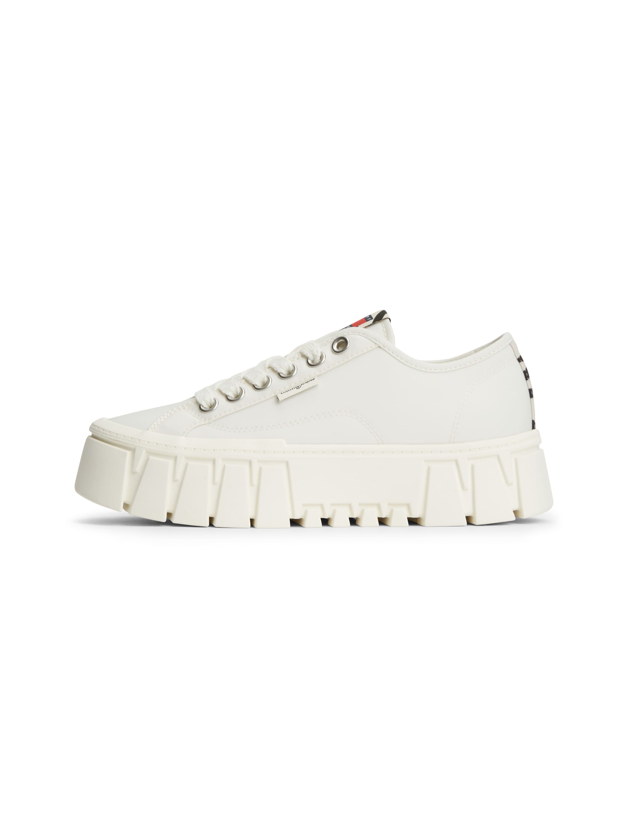 Tommy Jeans Sneakers laag 'Zebra' in Wit: voorkant