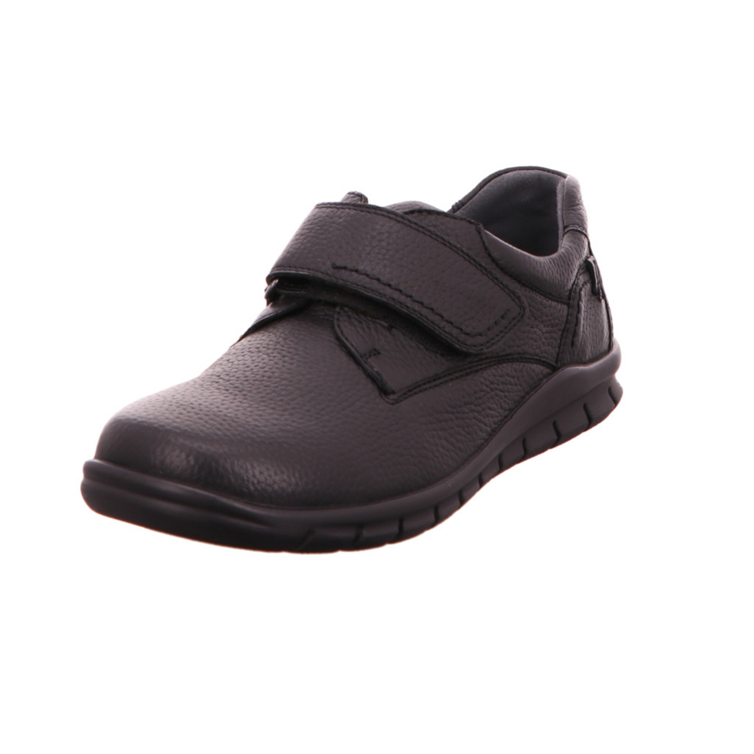 WALDLÄUFER Slipper in Schwarz: Vorderseite