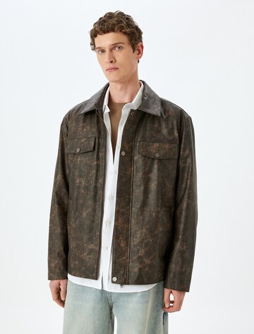 Koton Between-Season Jacket in Brown: front