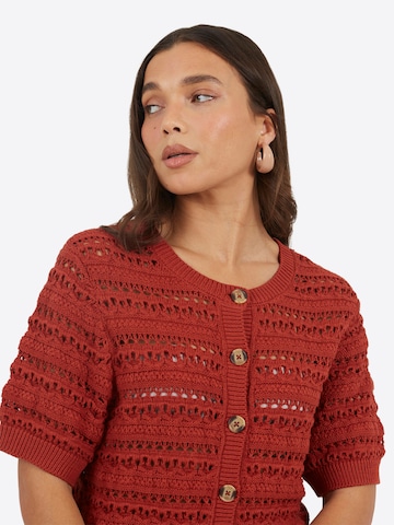 BRAVE SOUL Gebreid vest in Rood