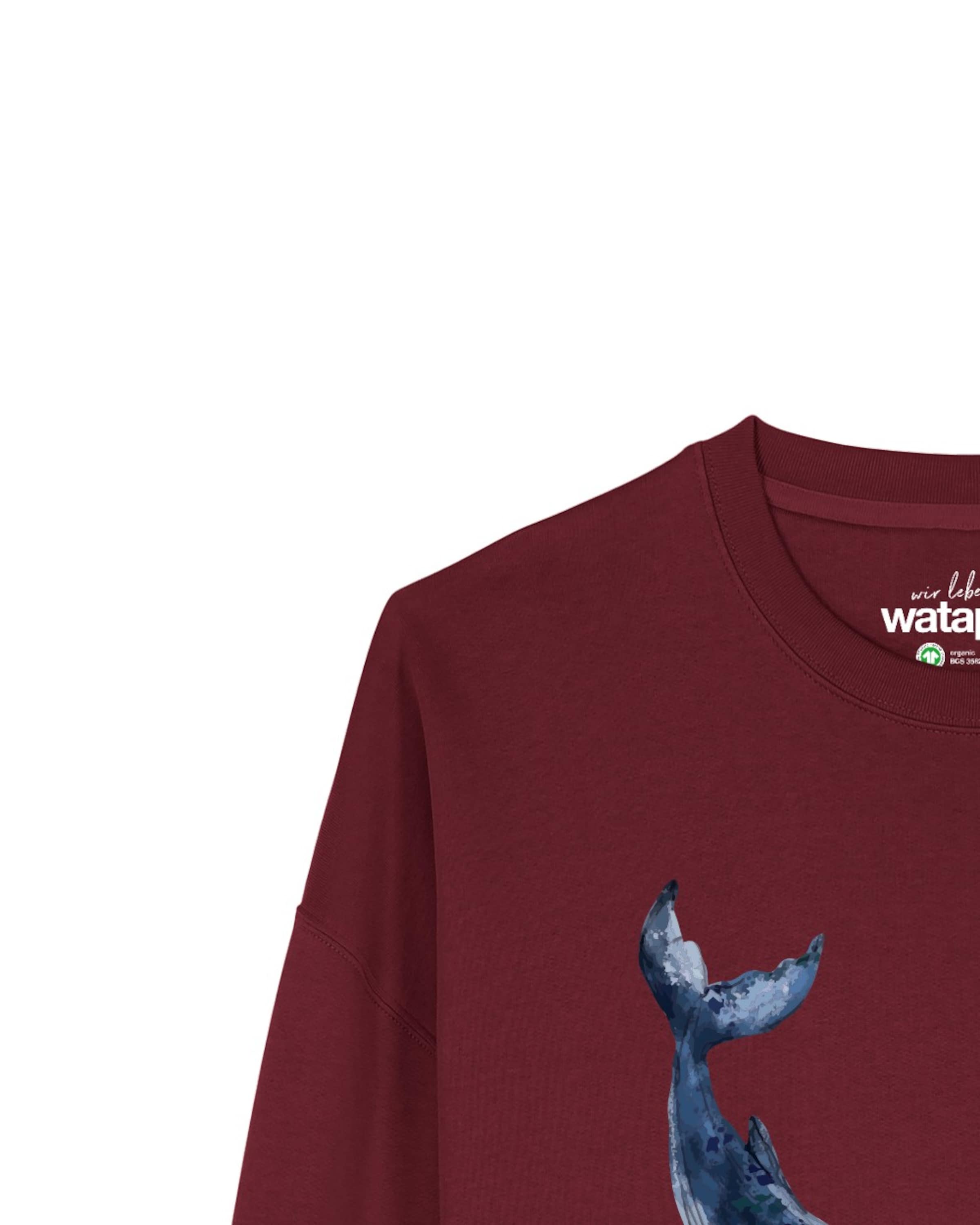 Watapparel Sweatshirt 'Wal ' in Red