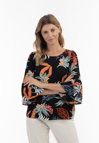 Usha Blouse in Zwart: voorkant