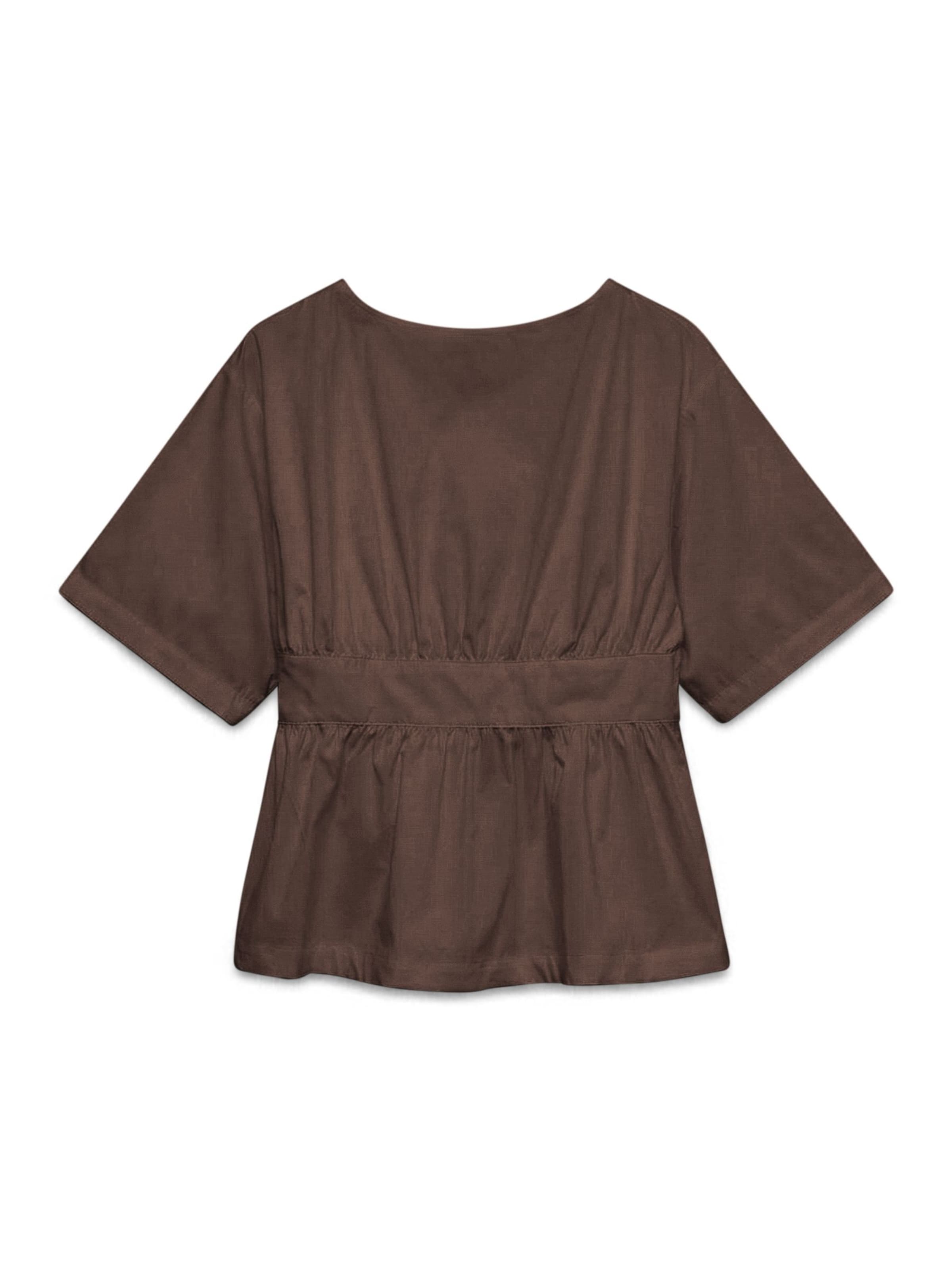 VERO MODA Bluse 'VMLotus' in Braun: Vorderseite