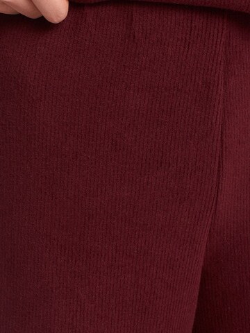 Dilvin Wide leg Pants in Red