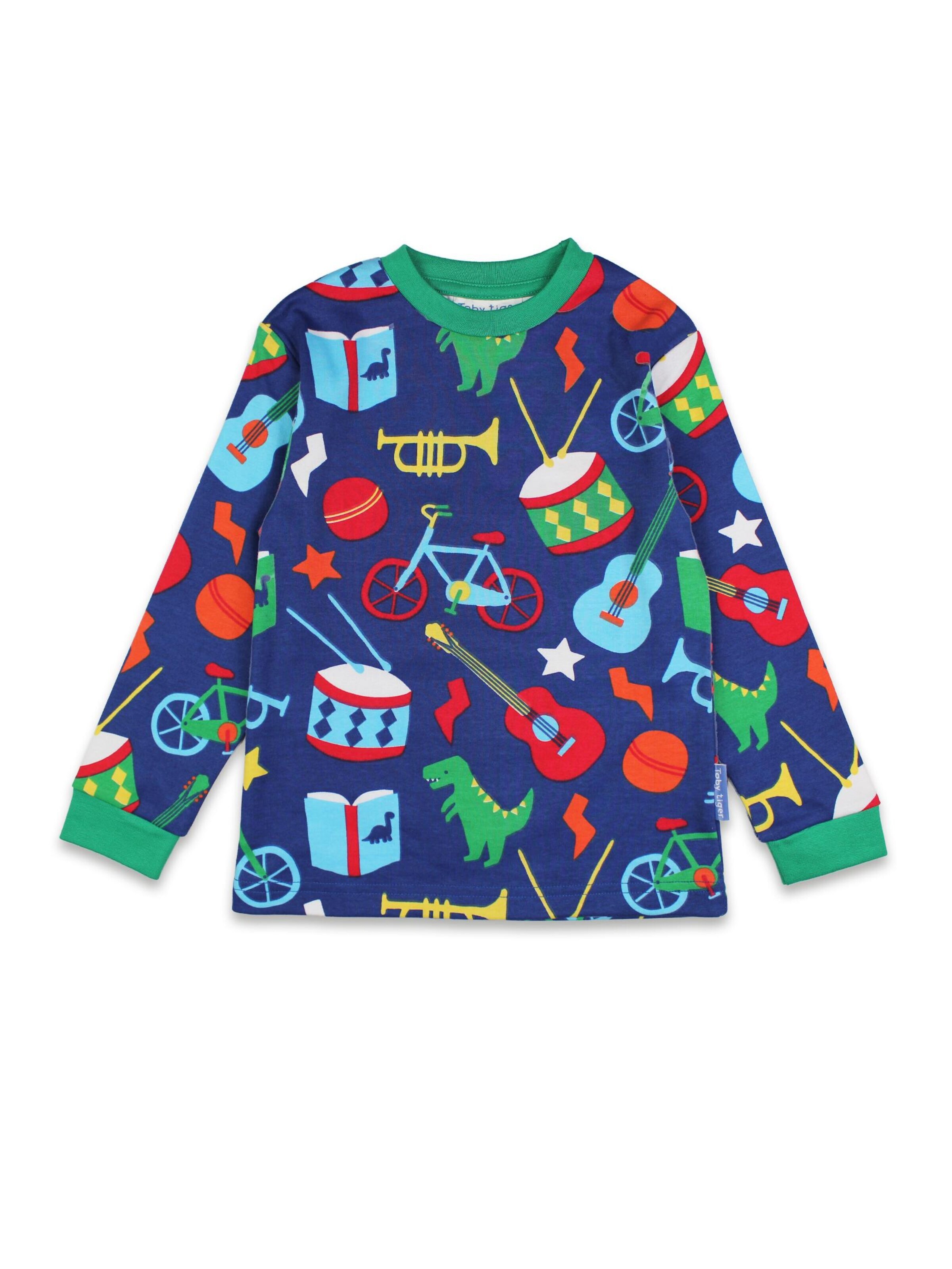 Toby Tiger Pajamas 'Geschenke' in Blue