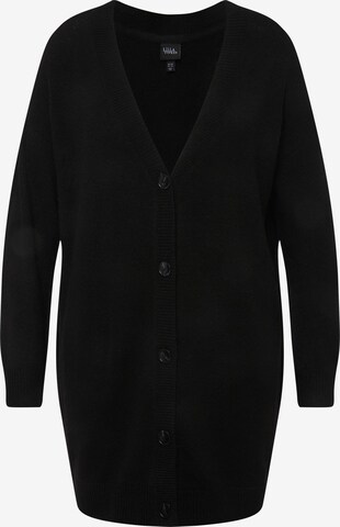 Cardigan Ulla Popken en noir : devant