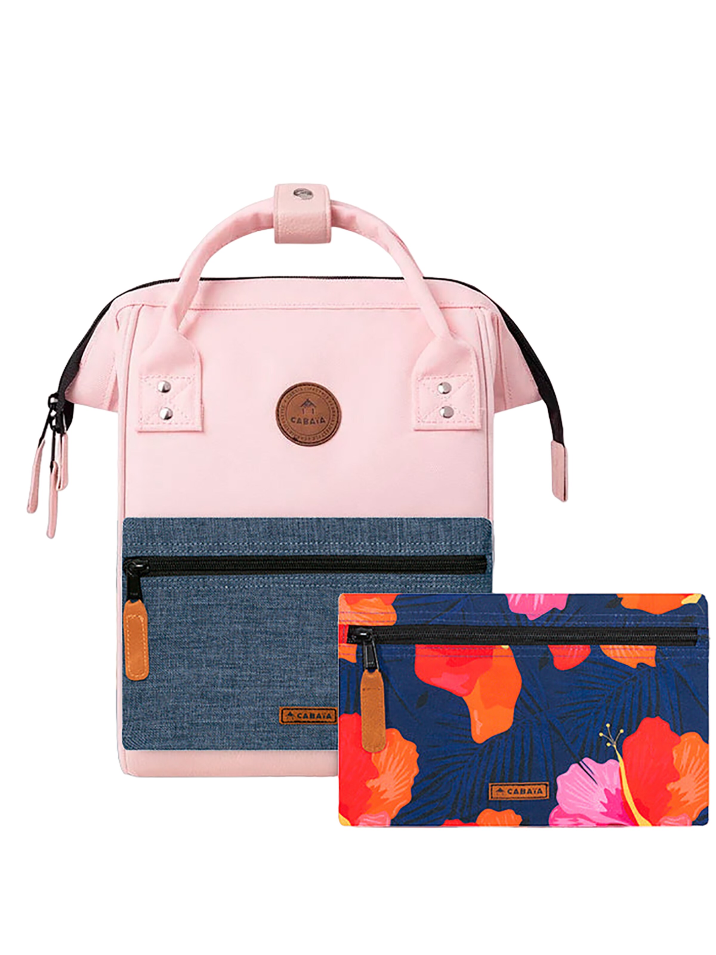 Cabaia Backpack 'Hanoi S' in Pink: front