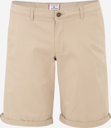 Jack & Jones Plus Regular Chino Pants 'Bowie' in Beige: front