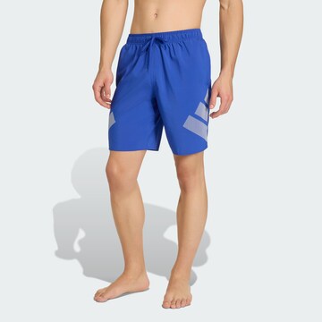 ADIDAS SPORTSWEAR Board shorts 'Big Bars' in Blue: front