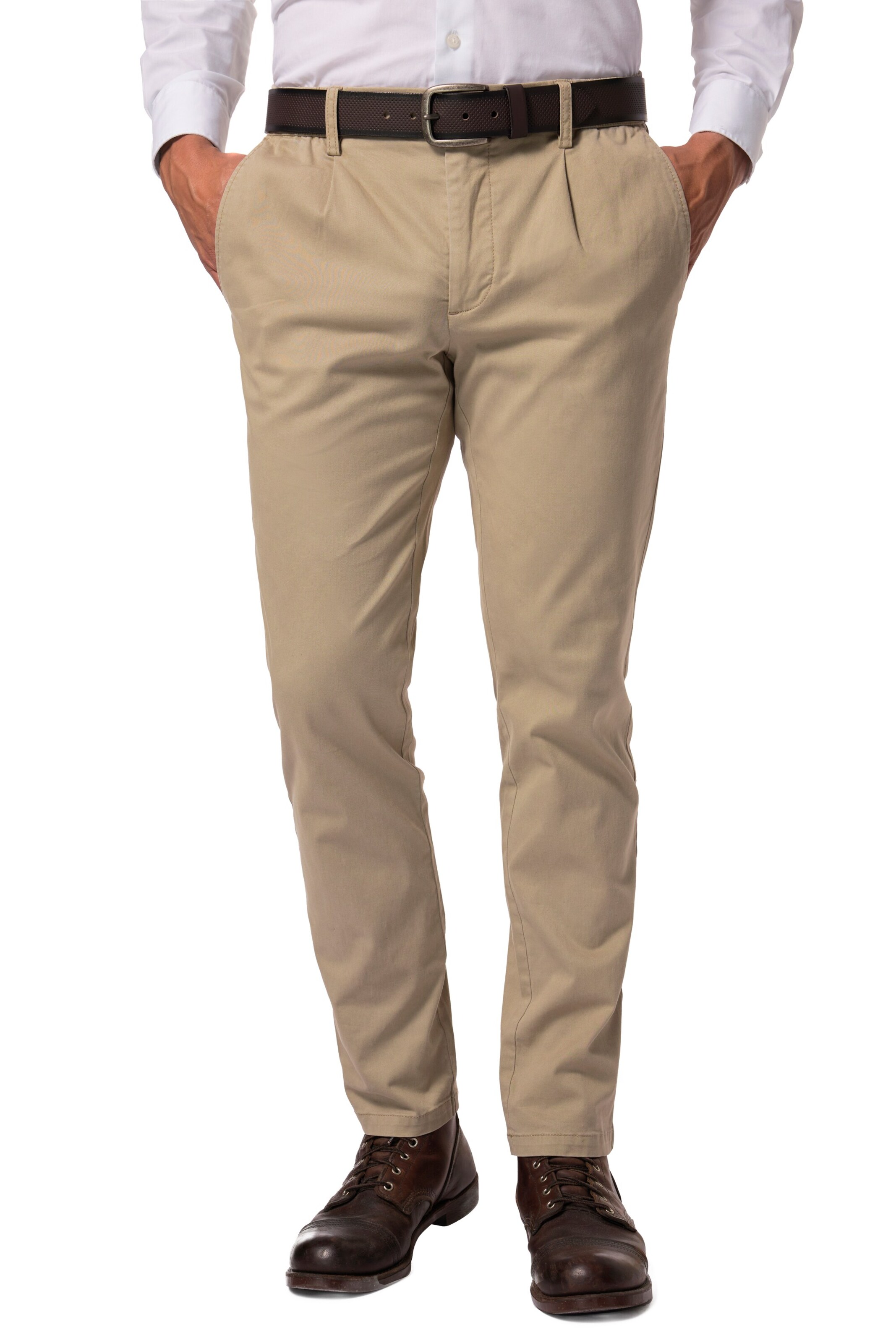 JP1880 Slimfit Chino in Beige: voorkant
