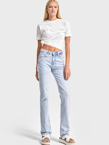 IT'S BASIC Regular Jeans 'Straight High Rise Jeans' in Blauw