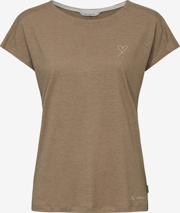 VAUDE Performance shirt 'Neyland' in Beige: front