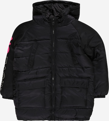 UNITED COLORS OF BENETTON Zimní bunda – černá: přední strana