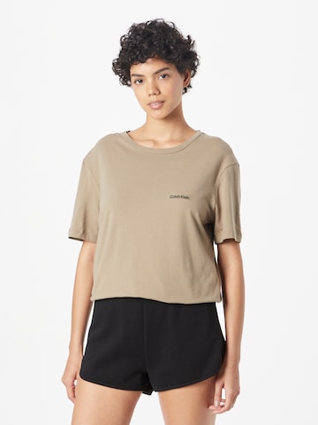 Camicia da notte di Calvin Klein Underwear in beige: frontale