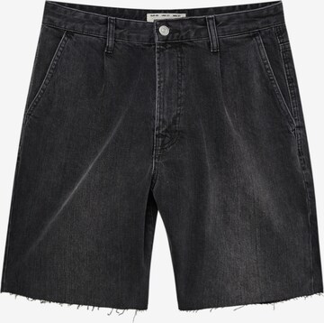 Pull&Bear Loosefit Shorts in Schwarz: predná strana