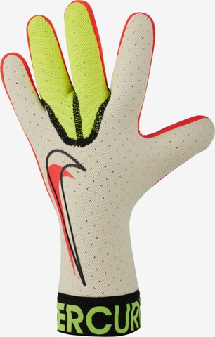 NIKE Athletic Gloves in Beige: front