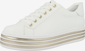 Baskets basses 'Novara' GERRY WEBER en blanc : devant