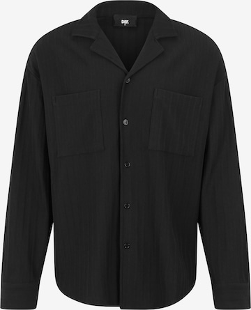 DEF Overhemd 'Cali' in Zwart: voorkant