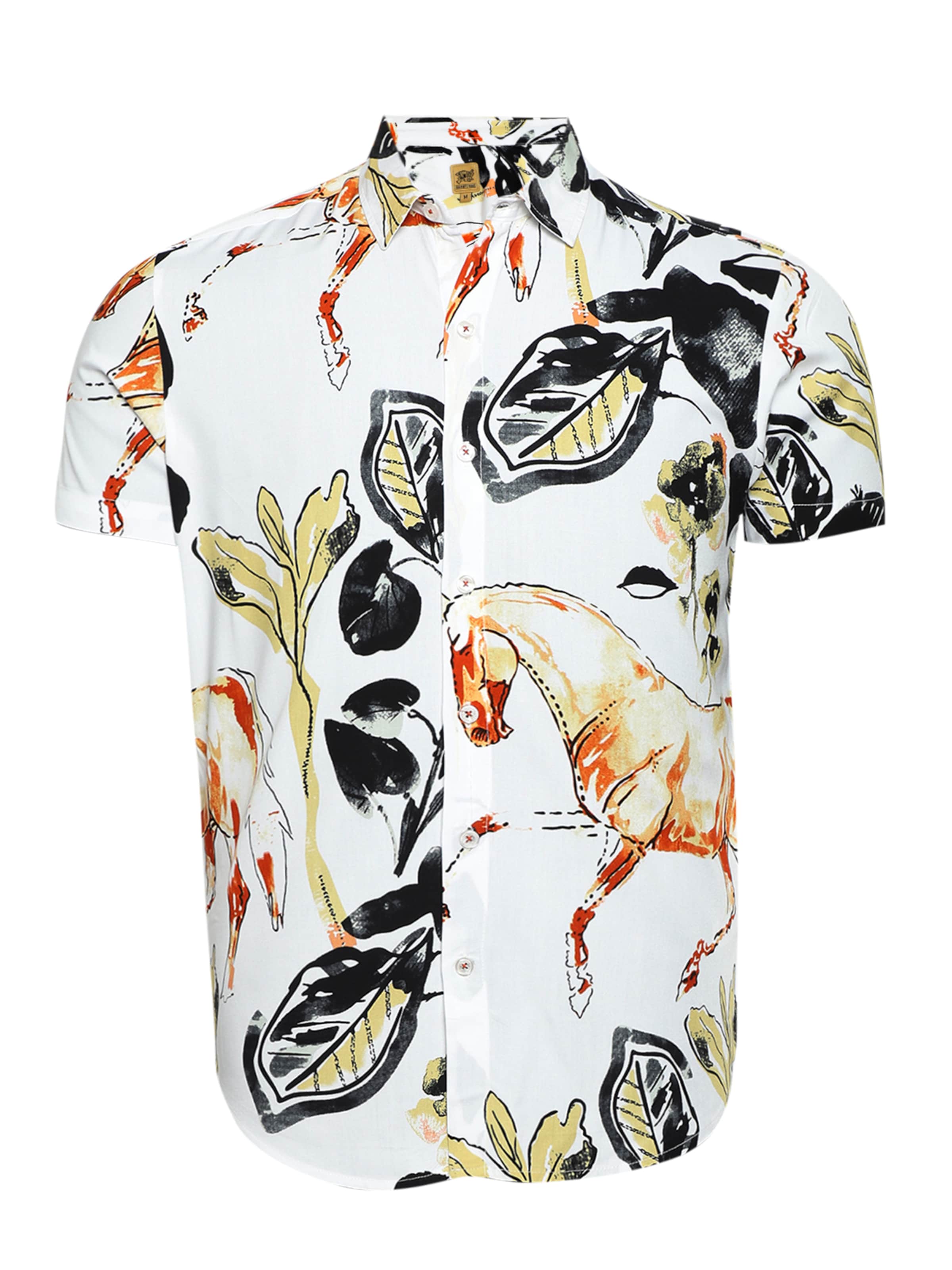 Campus Sutra Regular fit Button Up Shirt ' Elias ' in Mixed colors: front