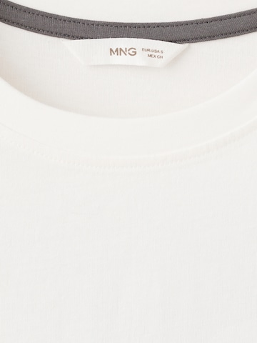 MANGO TEEN Shirt 'WORRIES' in Wit