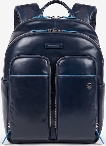 Piquadro Backpack 'Blue Square' in Blue: front