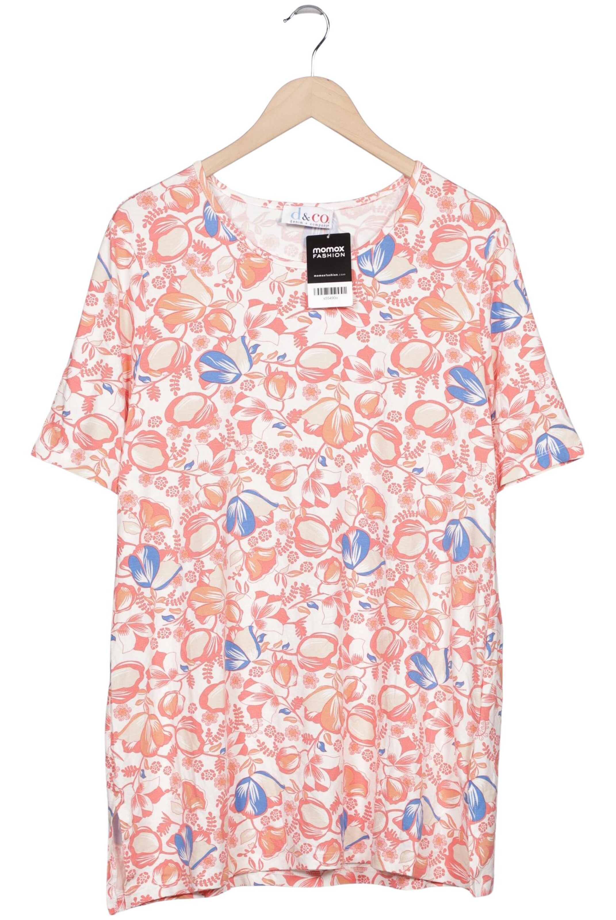 Denim Co. T-Shirt 5XL in Pink: Vorderseite