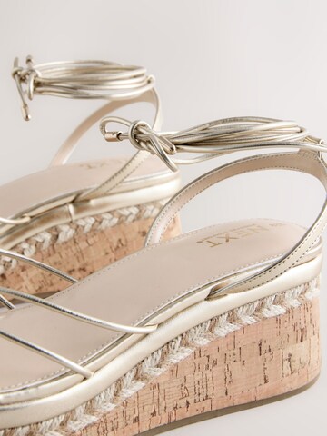 Sandales à lanières 'Forever Comfort' Next en or