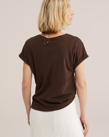 WE Fashion Koszulka w kolorze brązowy
