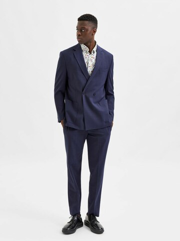 SELECTED HOMME Regular fit Colbert in Blauw