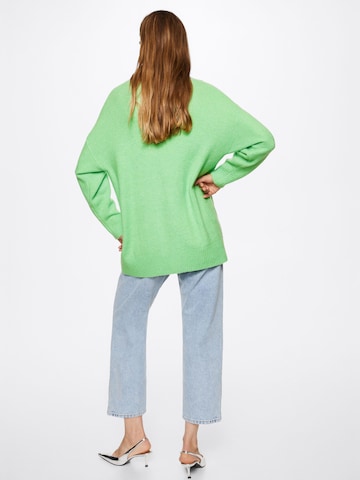 MANGO Knit Cardigan 'Taldora' in Green