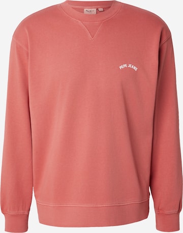 Sweat-shirt 'JOHN' Pepe Jeans en rouge : devant