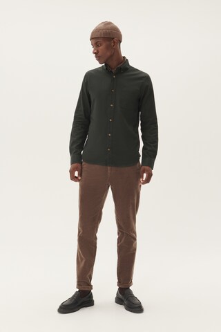 Matinique Regular fit Button Up Shirt 'Trostol' in Green