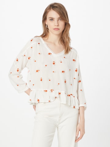 Cream Bluse 'Mika' i hvit: forside