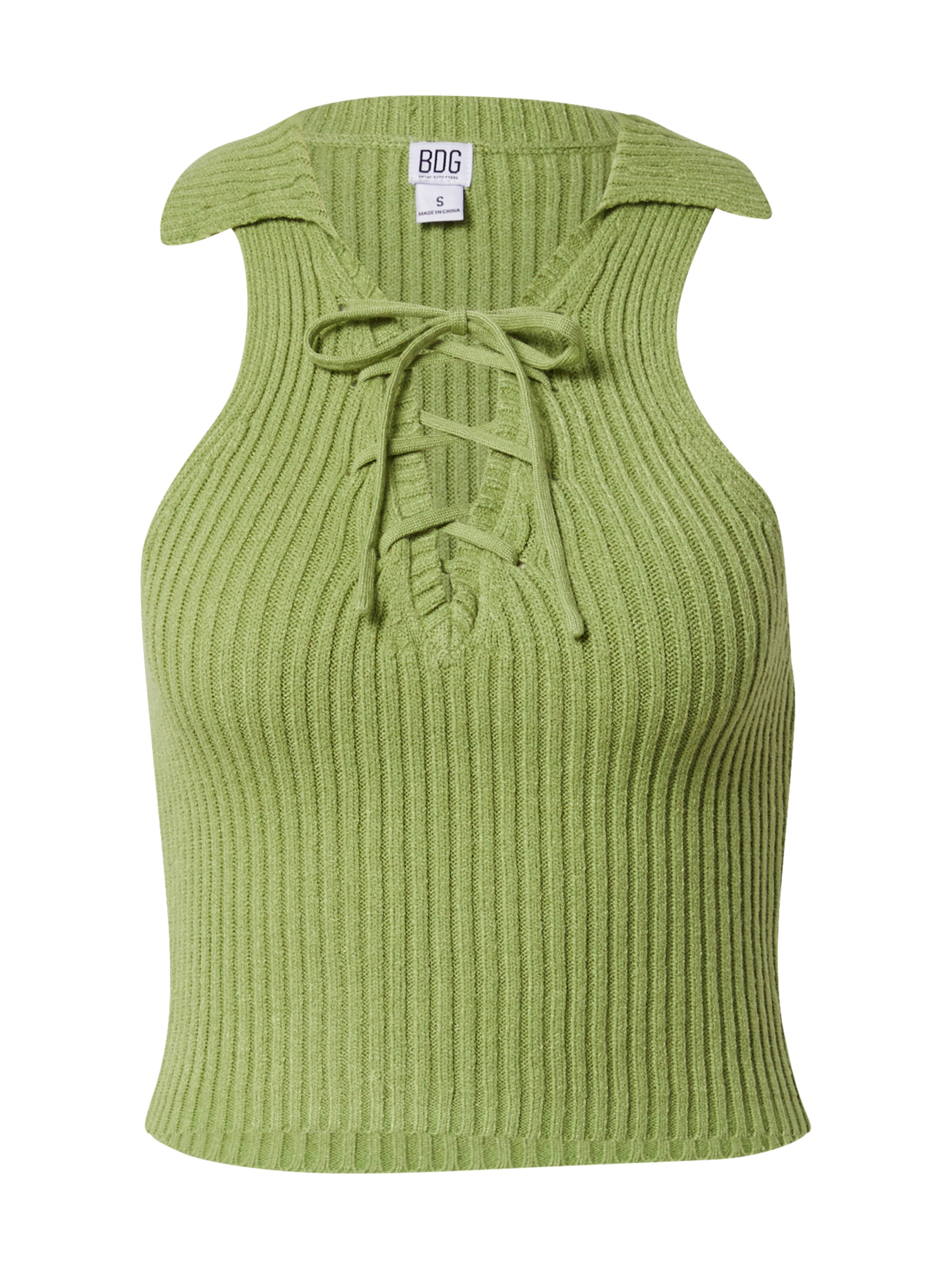Tops en tricot BDG Urban Outfitters en vert : devant