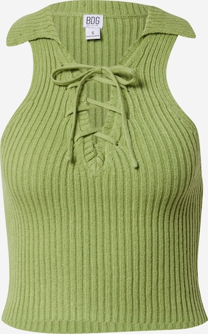 Tops en tricot BDG Urban Outfitters en vert : devant