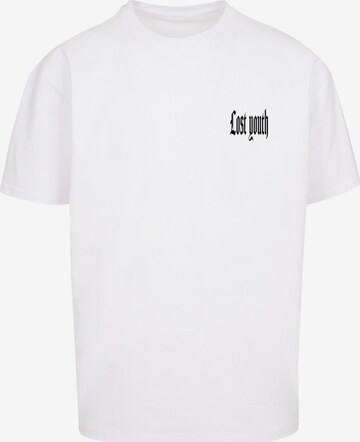 T-Shirt Lost Youth en blanc : devant