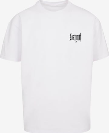 T-Shirt Lost Youth en blanc : devant