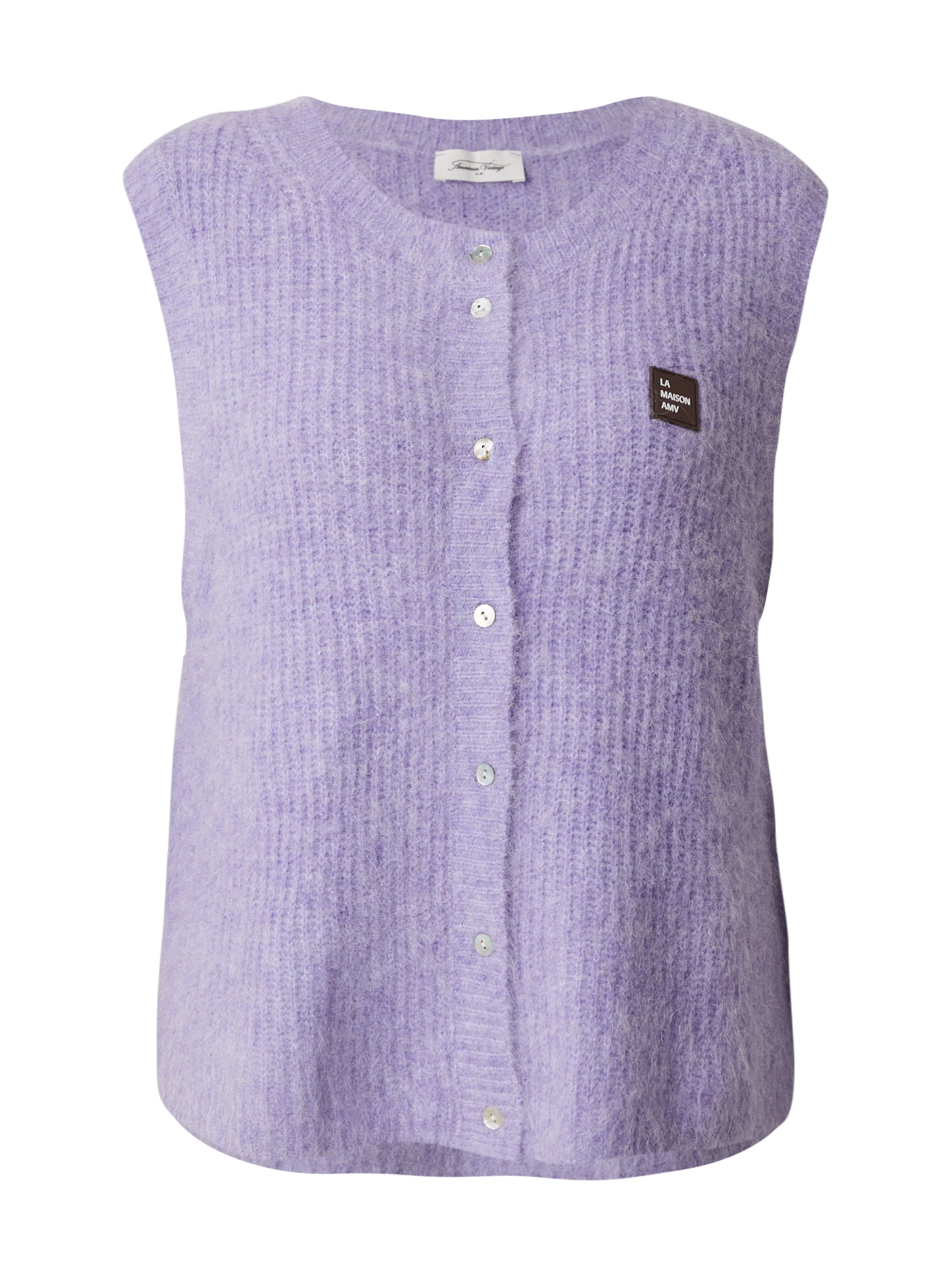 AMERICAN VINTAGE Вязаная кофта 'EAST19MCE24' в Лиловый: спереди