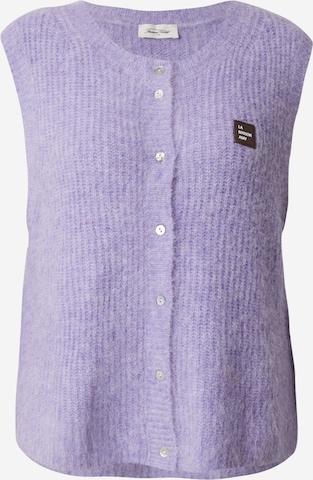 Cardigan 'EAST19MCE24' AMERICAN VINTAGE en violet : devant
